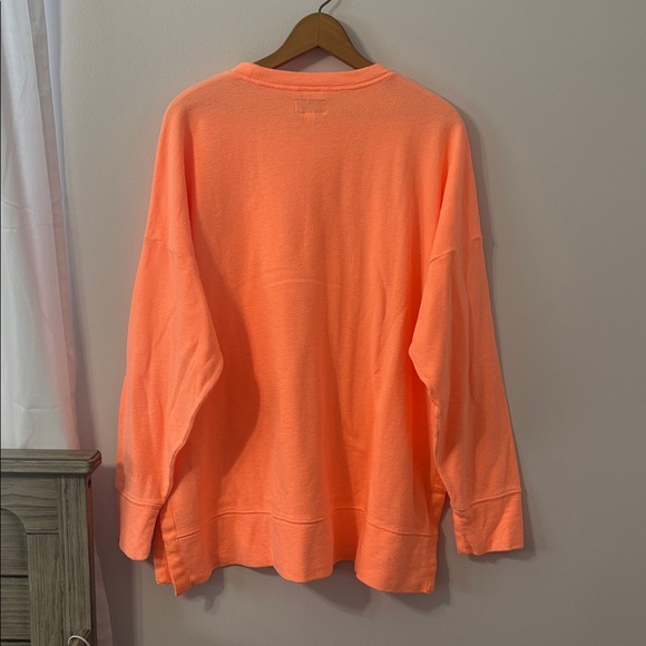 Aerie Neon Orange Oversized Sweatshirt - Picture 4 of 4
